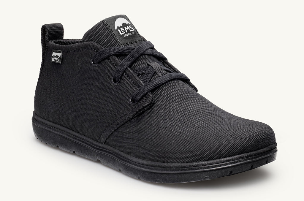 Lems Canvas Stiefel Chukka Damen Schwarz | DTE6088UI