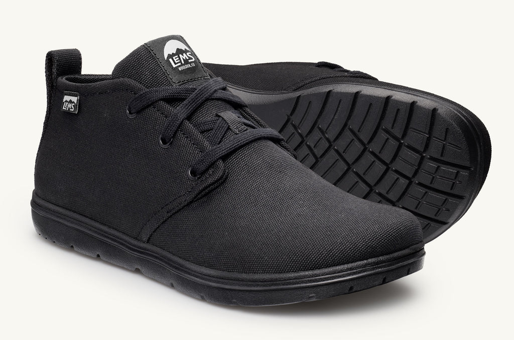 Lems Canvas Stiefel Chukka Damen Schwarz | DTE6088UI