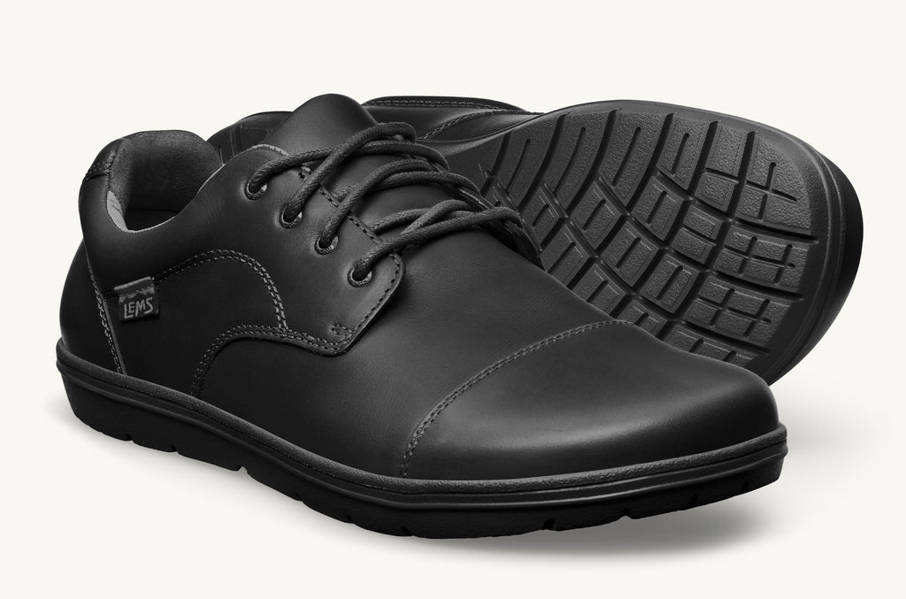 Lems Lederschuhe Nine2Five Herren Schwarz | ABI176WQ