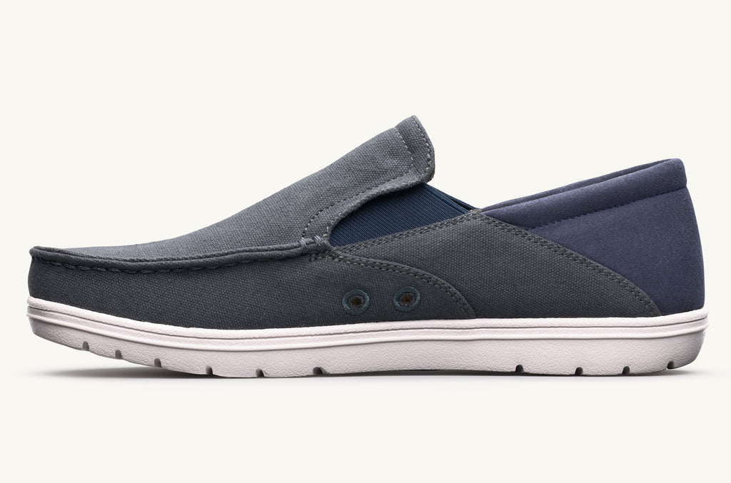 Lems Slip On Schuhe Drifter Damen Grau Navy | CYH3549XD