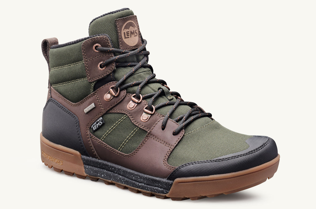 Lems Wasserdichte Stiefel Outlander Herren Olivgrün Braun | NPY1047UL